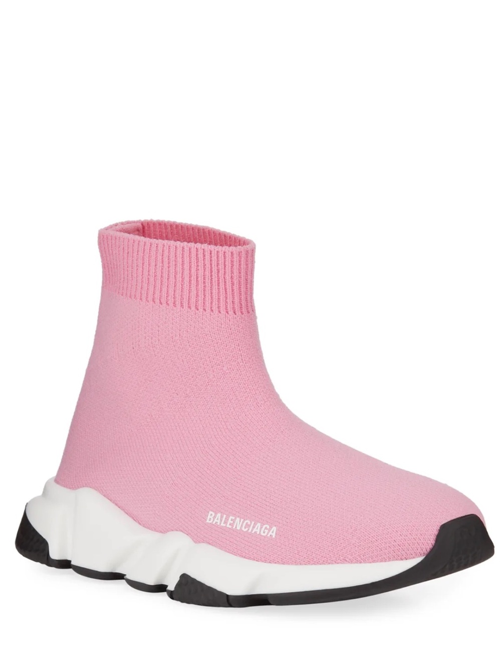 Balenciaga speed knit women's 7 sneakers pink white black with dust bag
